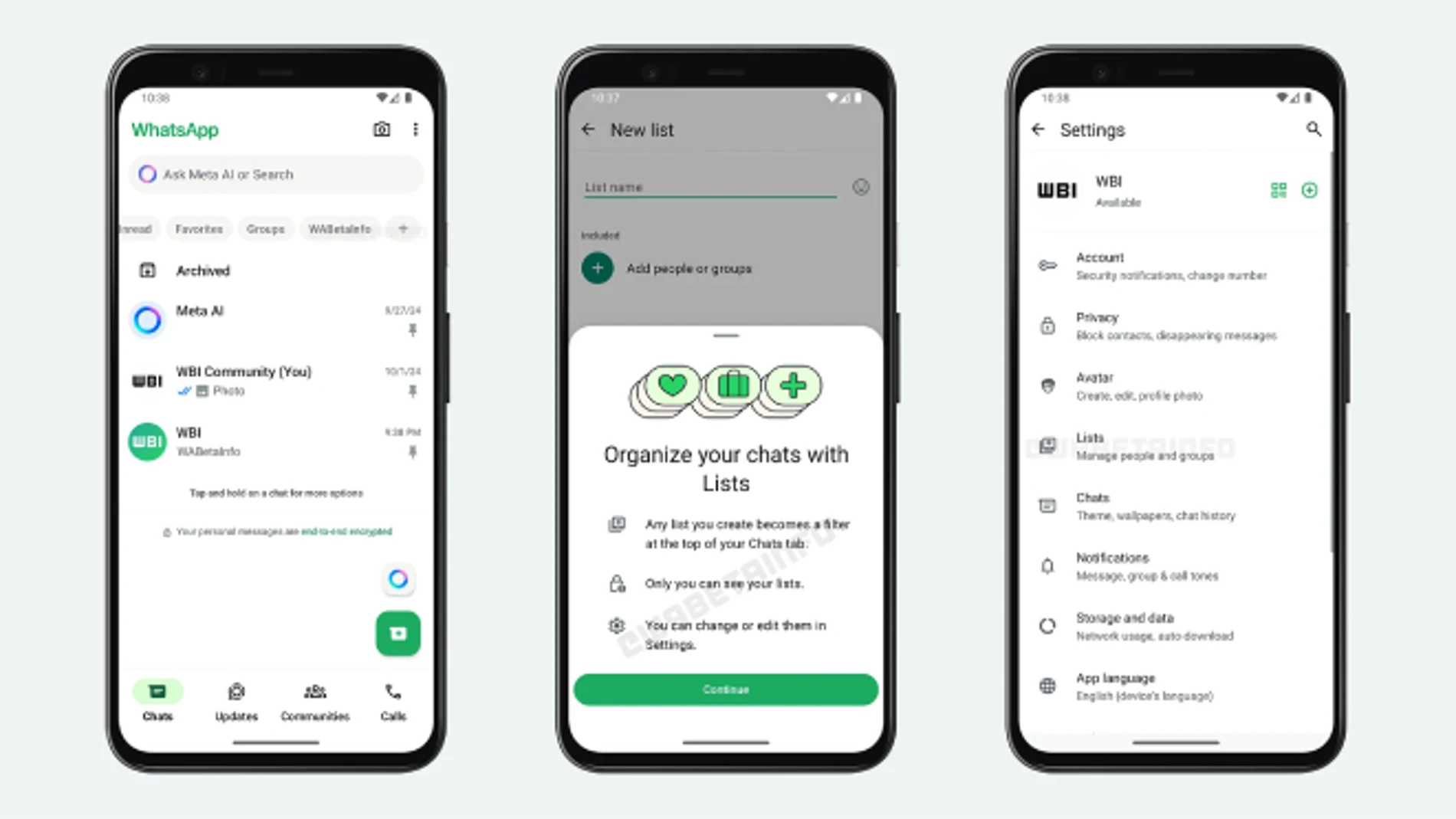 Las listas son la nueva función de WhatsApp: así puedes usarlas para poner orden en tus chats.