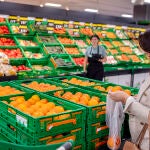 Sección de fruta y verdura de una tienda de Mercadona 