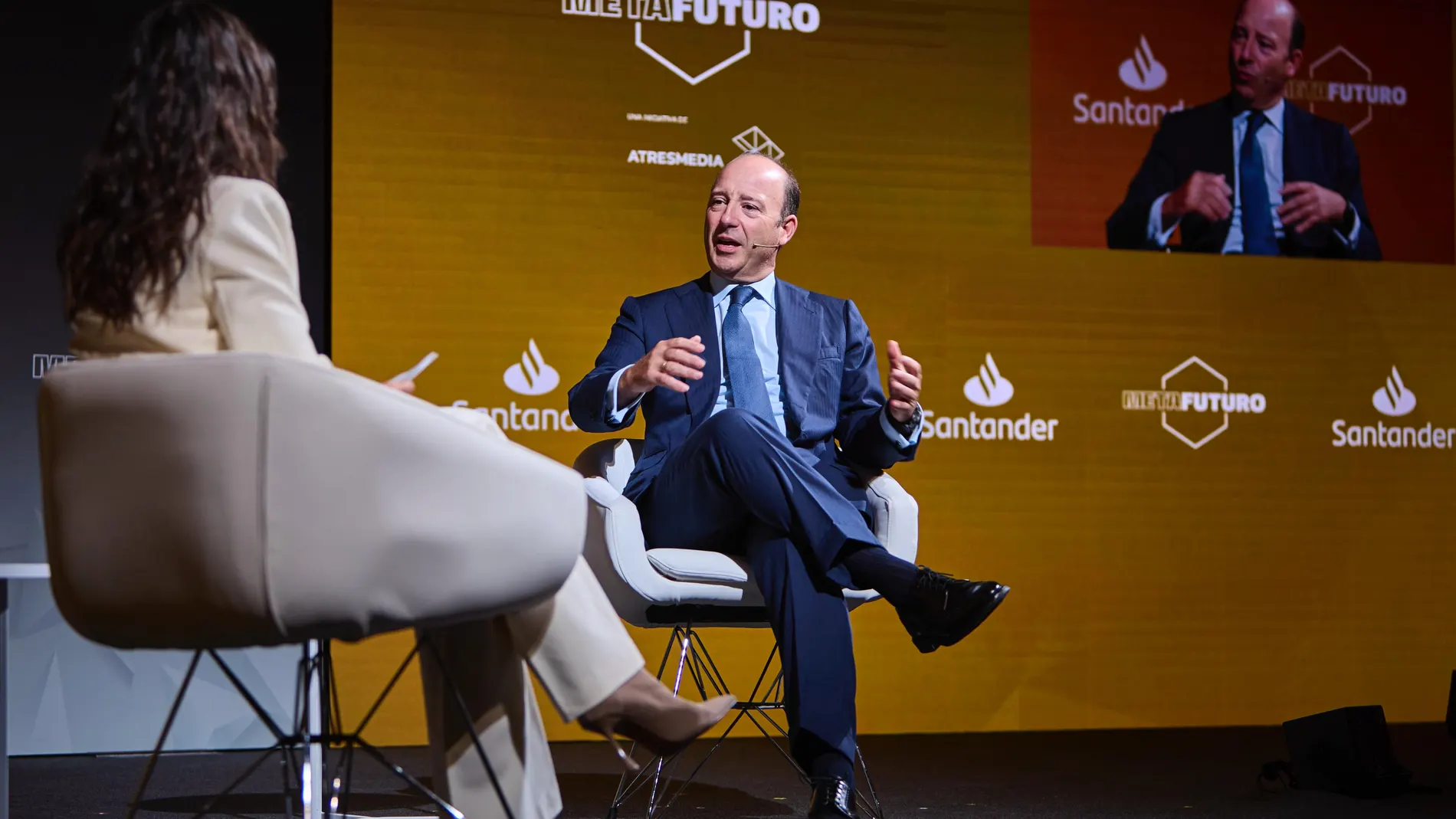 Juan Manuel Cendoya, vicepresidente de Santander España, en la primera jornada de la tercera edición de Metafuturo