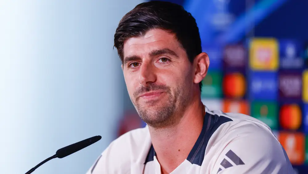 Thibaut Courtois press conference for Real Madrid - UEFA Champions League