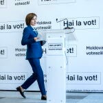 Moldovan President Sandu holds presser following presidential elections and referendum