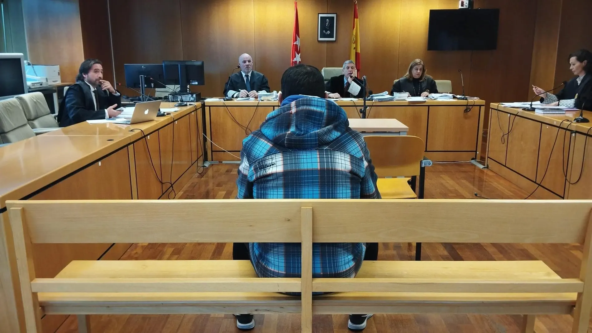 Un momento del pasado juicio al presunto pederasta de Valdeavero
