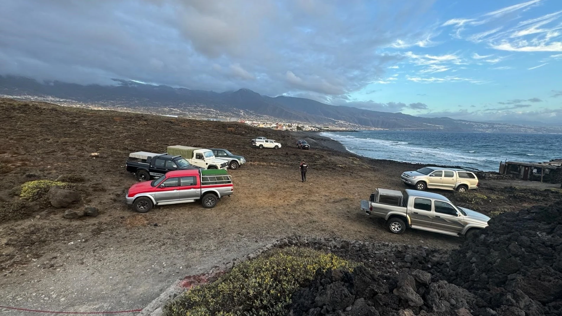 Investigan a un grupo de cazadores por circular en la Reserva Natural Especial del Malpaís de Güímar REMITIDA / HANDOUT por GOBIERNO DE CANARIAS Fotografía remitida a medios de comunicación exclusivamente para ilustrar la noticia a la que hace referencia la imagen, y citando la procedencia de la imagen en la firma 21/10/2024