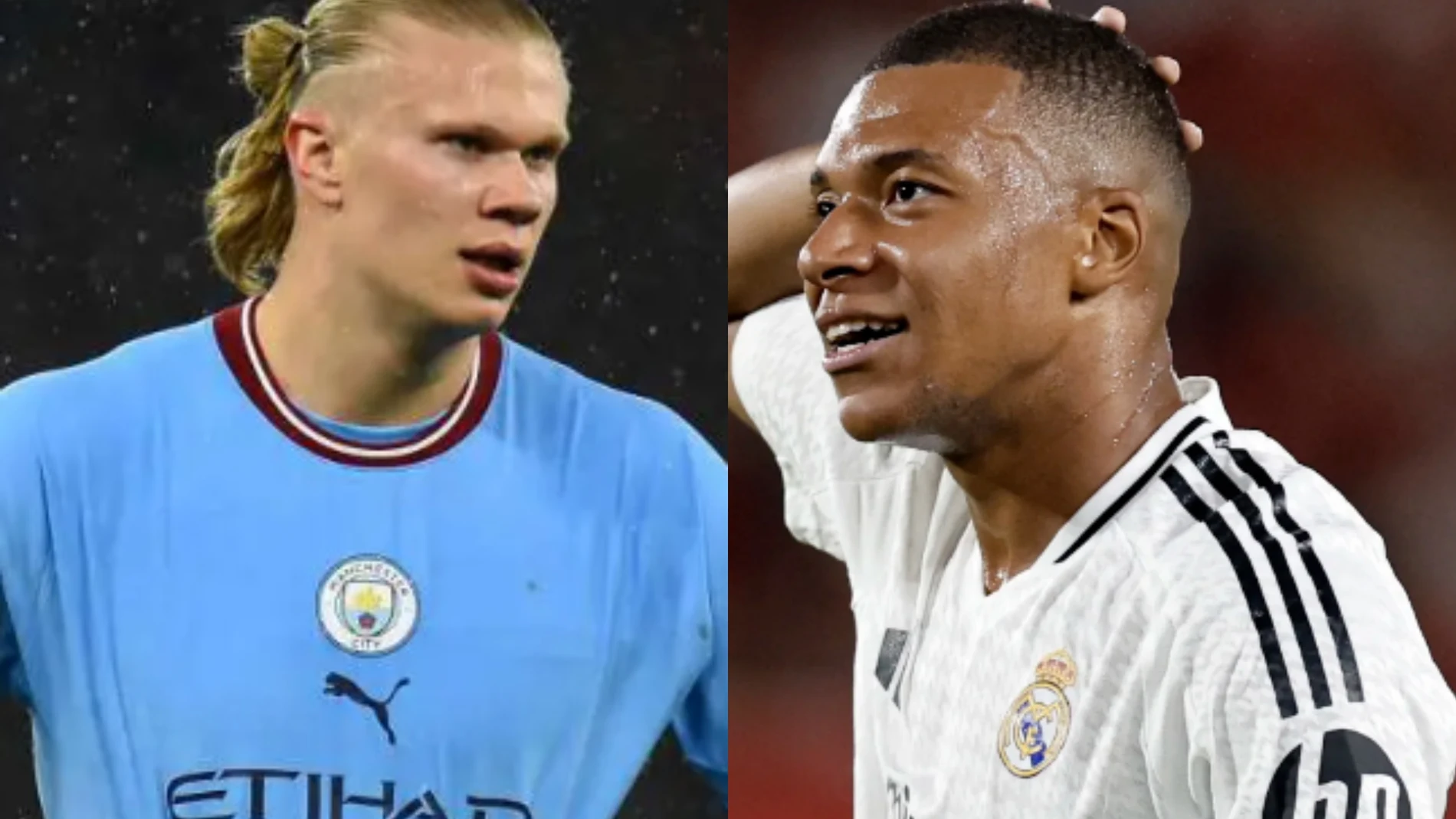 Erling Haaland y Kylian Mbappé