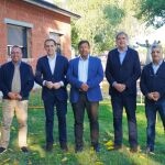 Conrado Íscar visitando las obras de ampliación del nuevo centro de Afaci