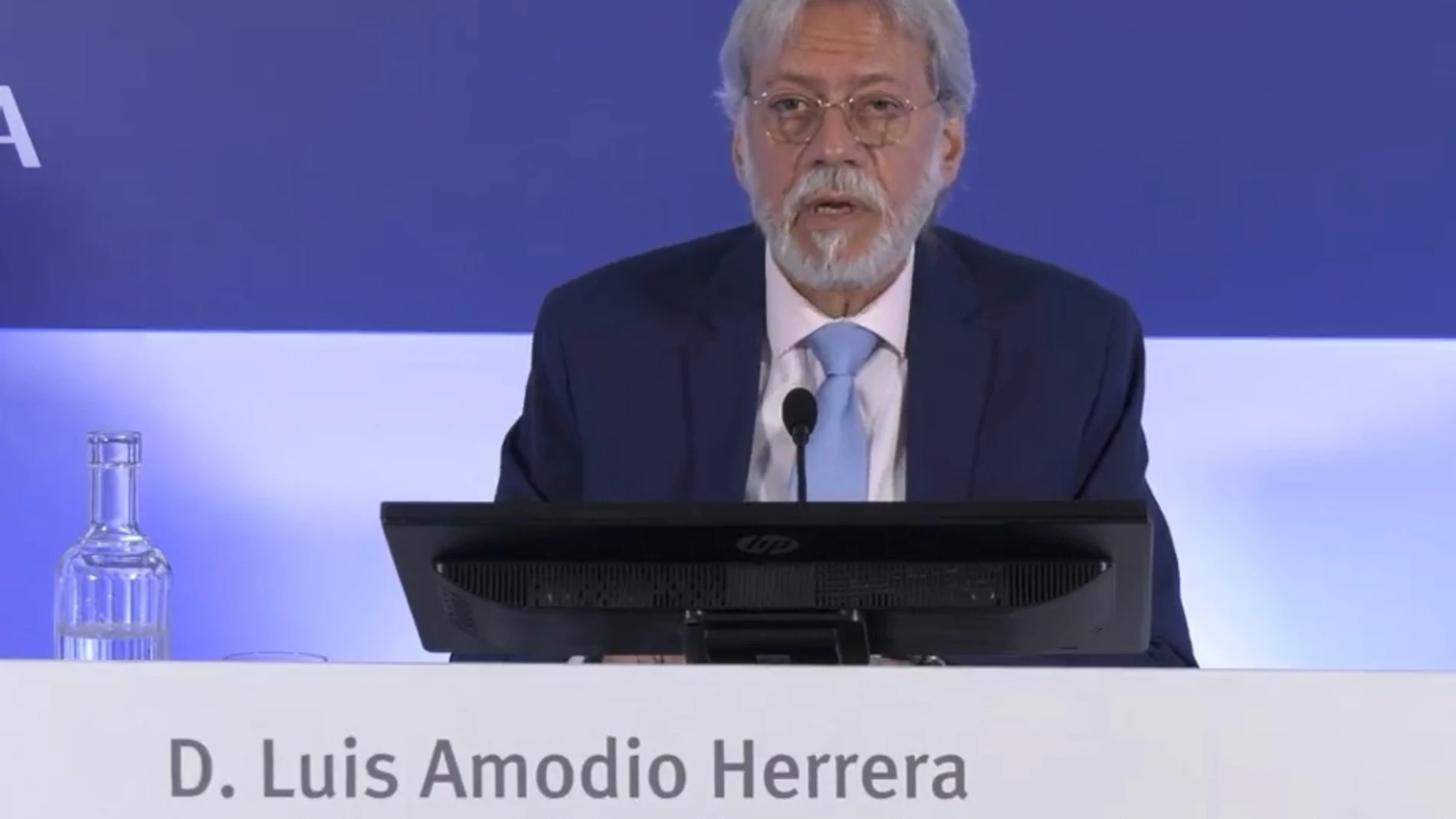 El presidente de OHLA, Luis Amodio, en la junta extraordinaria de accionistas EUROPA PRESS 22/10/2024