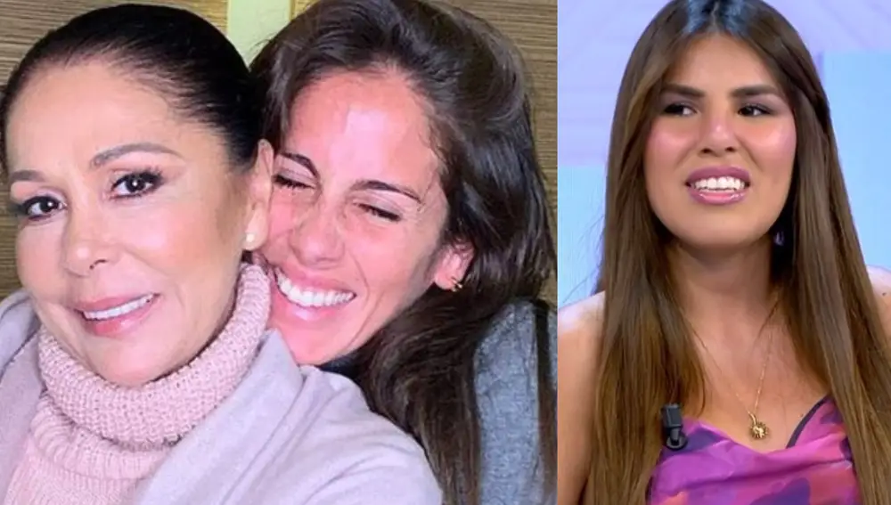 Montaje de Isabel Pantoja, su sobrina Anabel y su hija Isa