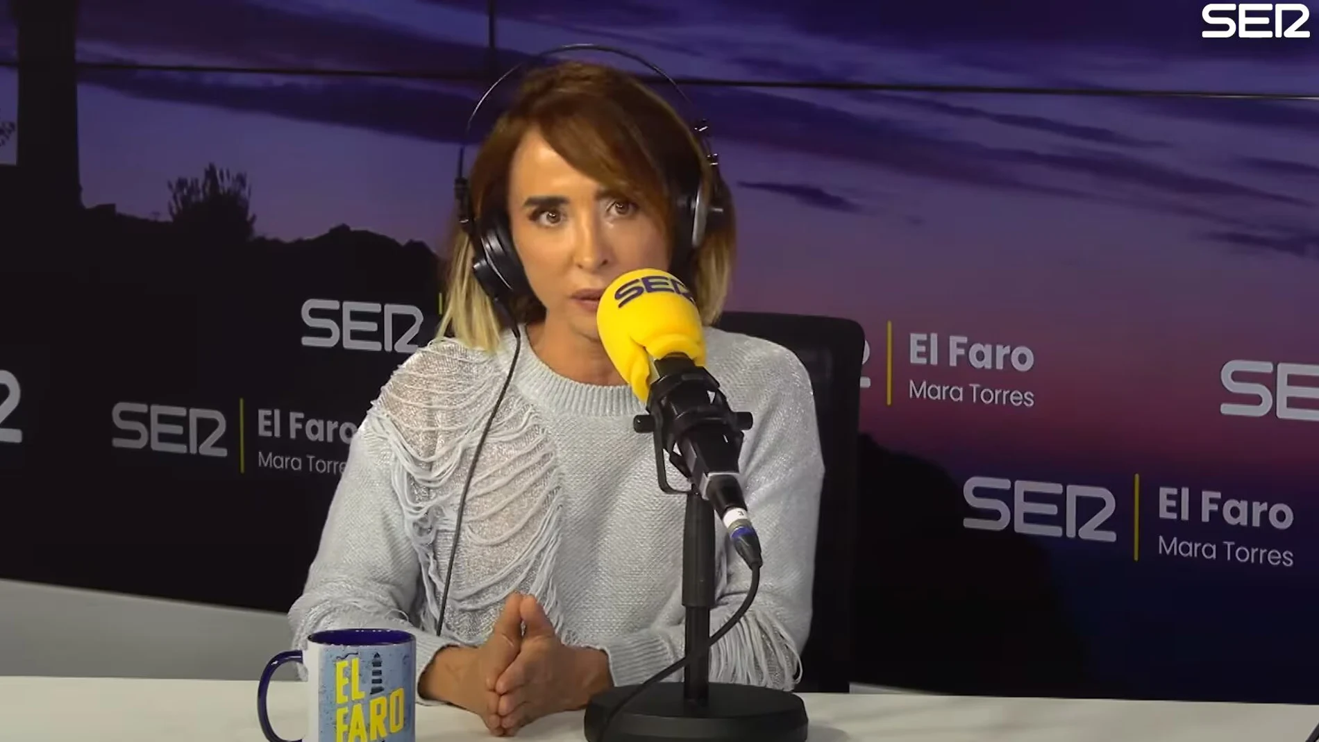 María Patiño en el programa 'El Faro' de Mara Torres