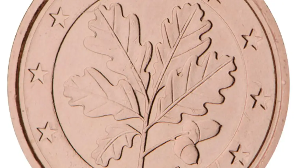 Moneda de 1 céntimo diseñada en Alemania