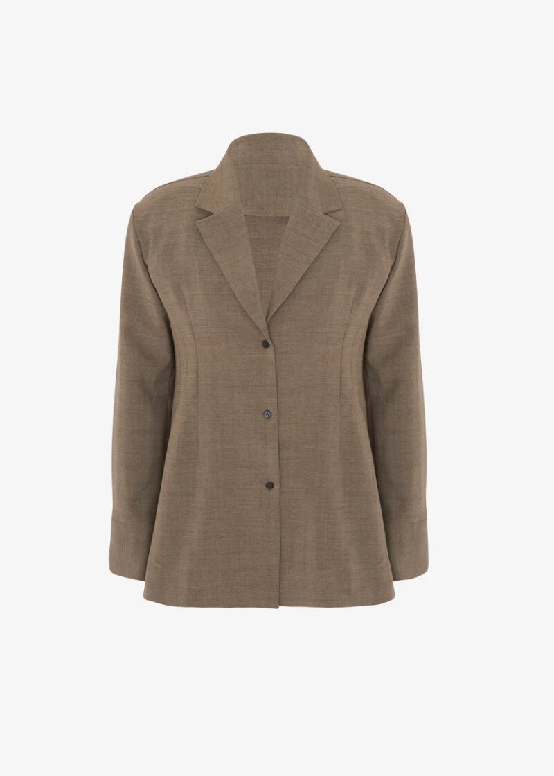 Chaqueta marrón, de The Frankie Shop (189 euros)