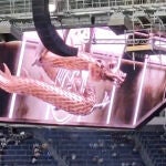 La alucinación mundial con el Dragón 3D del Bernabéu 