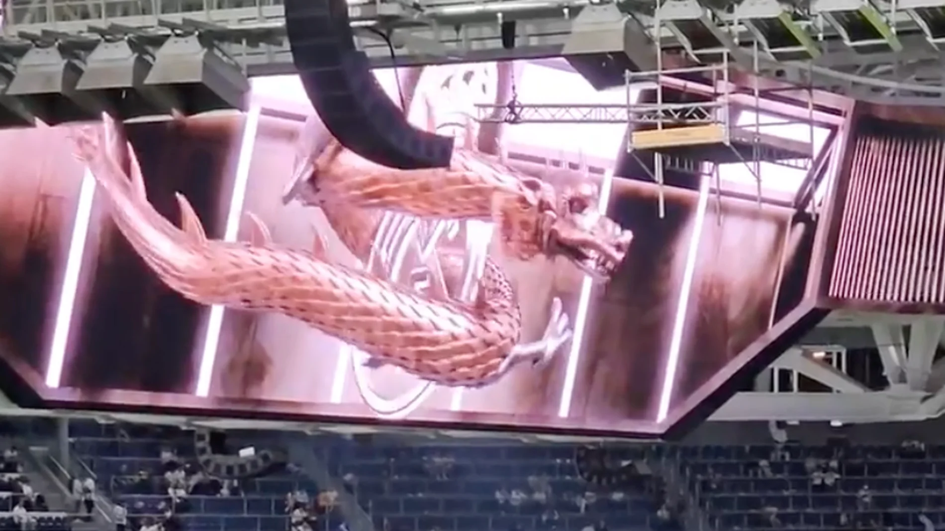 La alucinación mundial con el Dragón 3D del Bernabéu