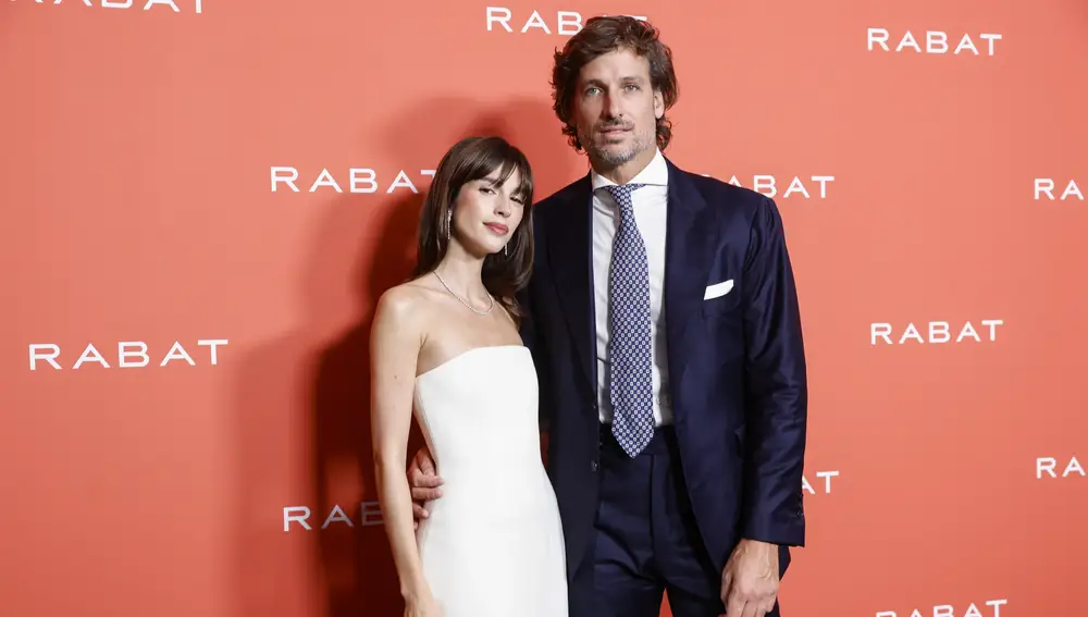 Feliciano López y Sandra Gago en la fiesta de Rabat