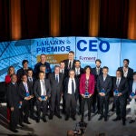 Foto de familia de los galardonados