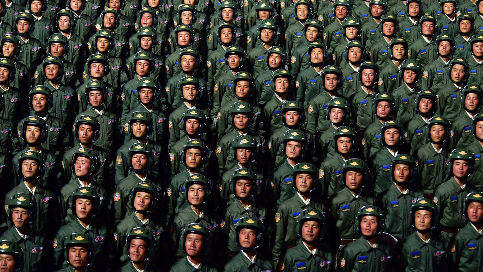 Imagen de archivo de tropas de Corea del Norte