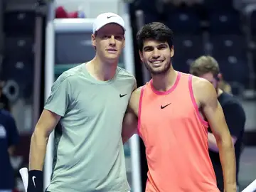 Jannik Sinner y Carlos Alcaraz Carlos Alcaraz y Jannik Sinner