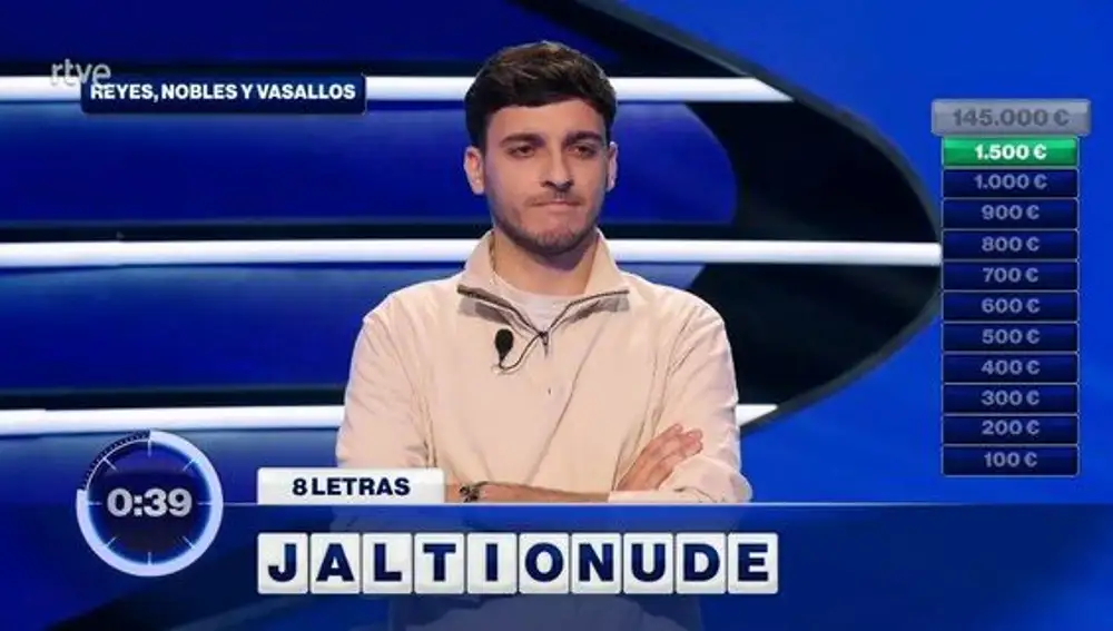 Alejandro concursante de 'Cifra y Letras'