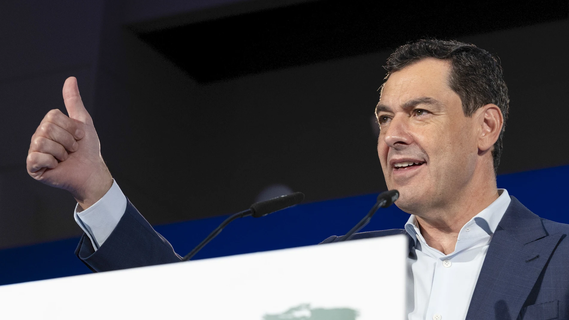 El presidente de la Junta de Andalucía, Juanma Moreno