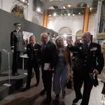 Juan Carlos Hernández, jefe superior de la Policía Nacional en Castilla y León junto a Jacinto Canales e Irene Carvajal