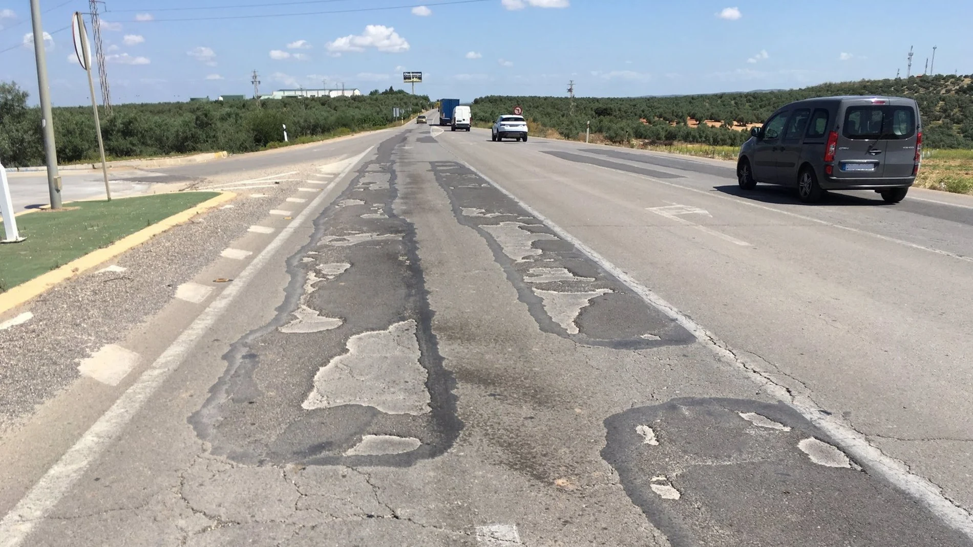 La carretera donde se produjo el siniestro