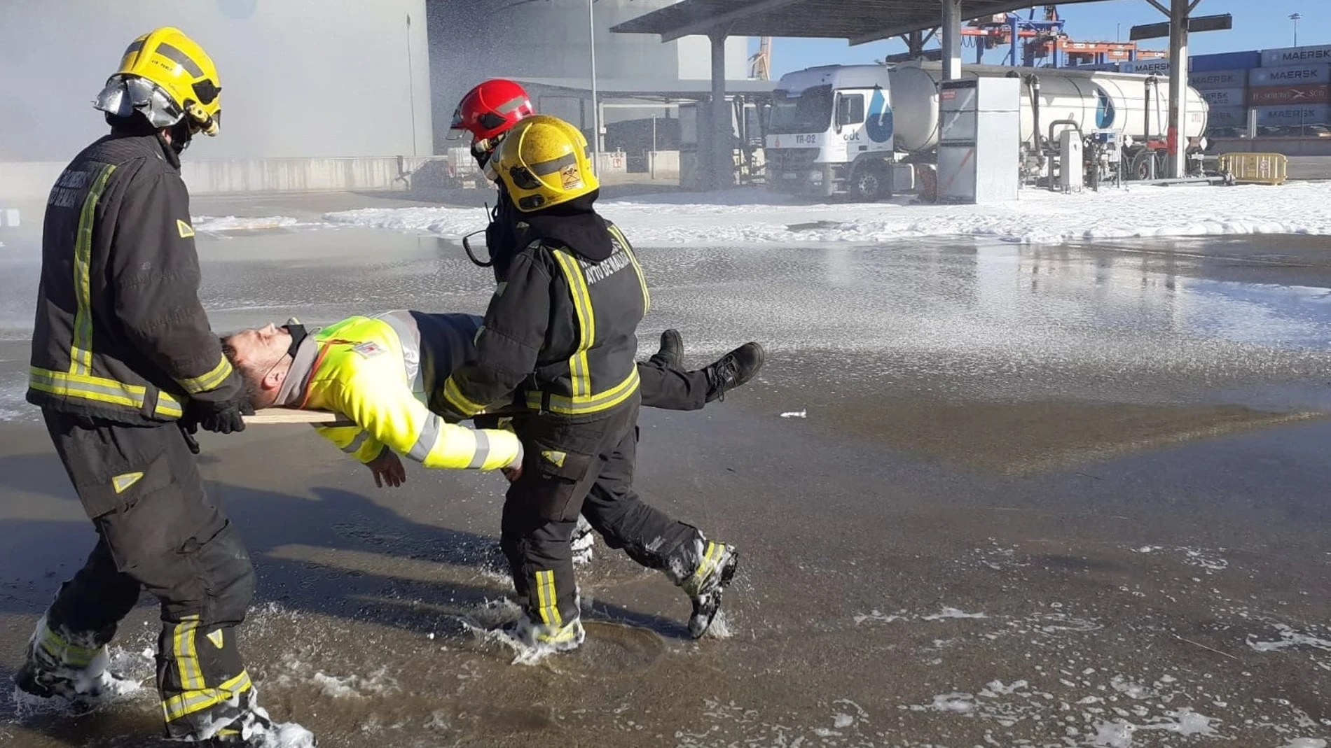 Imagen de archivo de un simulacro de emergencias