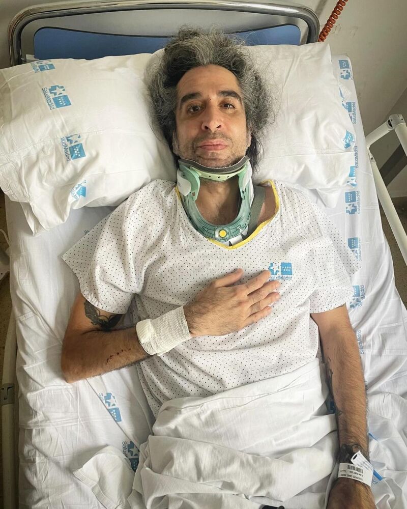 Mario Vaquerizo en el hospital