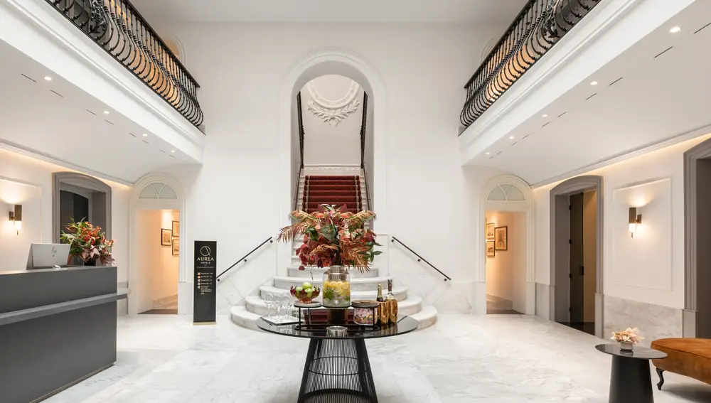La entrada del Hotel Áurea Casa Palacio Sagasta, en Cádiz