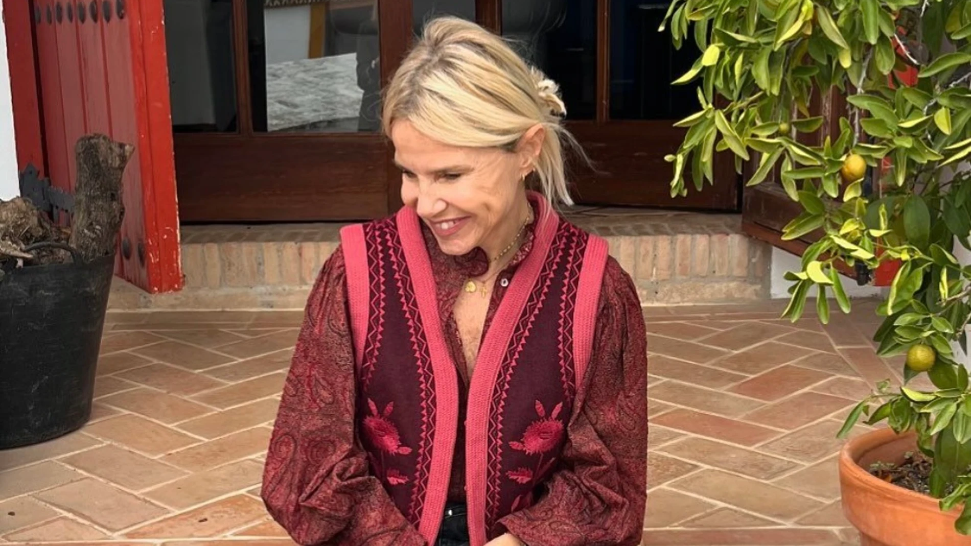 Eugenia Martínez de Irujo con look boho.