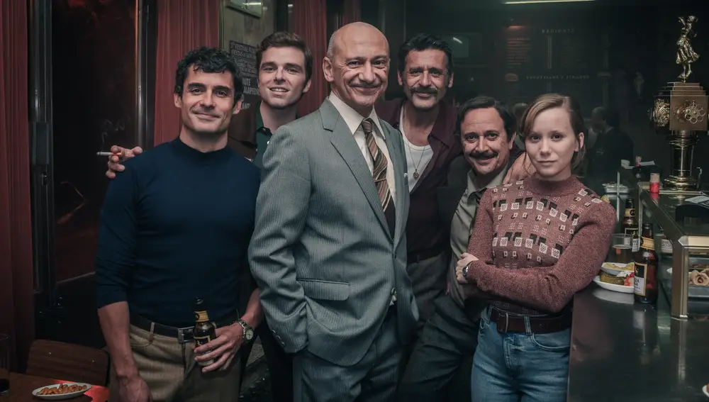 Algunos de los actores de la serie "Asuntos Internos"