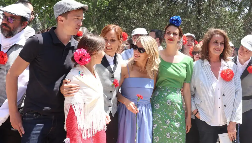MADRID.-Yolanda Díaz y Mónica García trasladan a Rita Maestre su cariño tras su carta contra Errejón: "Un fuerte abrazo"