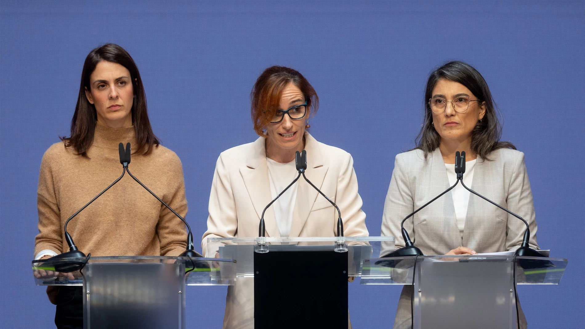 Rita Maestre, Mónica García y Manuela Bergerot EUROPA PRESS 28/10/2024