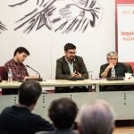 Pablo Gomez Perpinyà, Guillermo del Valle, Félix Ovejero y Laura Montecino, durante las jornadas