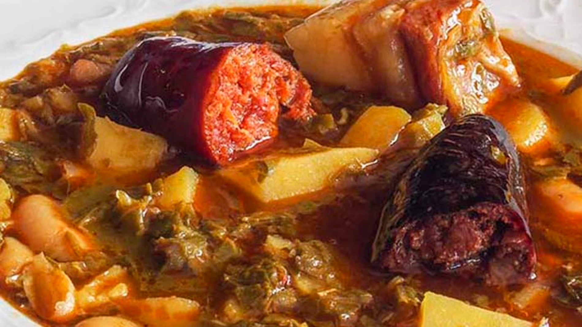 Un buen plato de pote asturiano.