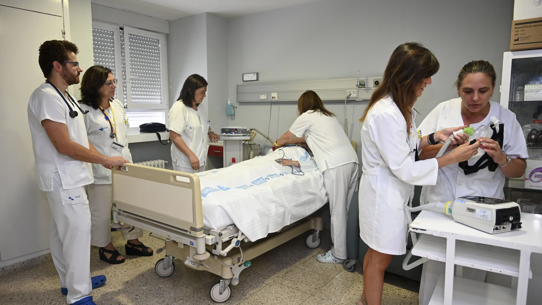 Médicos y enfermeras del hospital de Palencia
