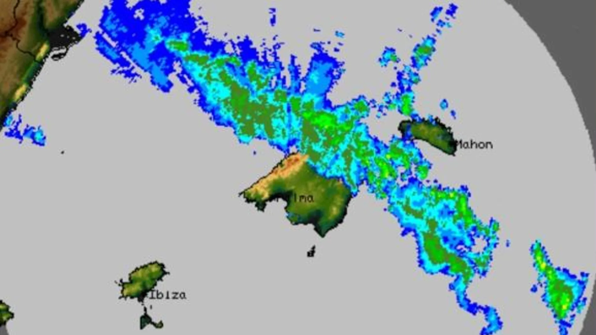 La DANA deja precipitaciones muy intensas acompañadas de tormentas