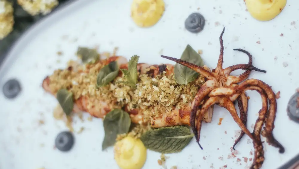 Detalle gastronómico del Hotel W Barcelona