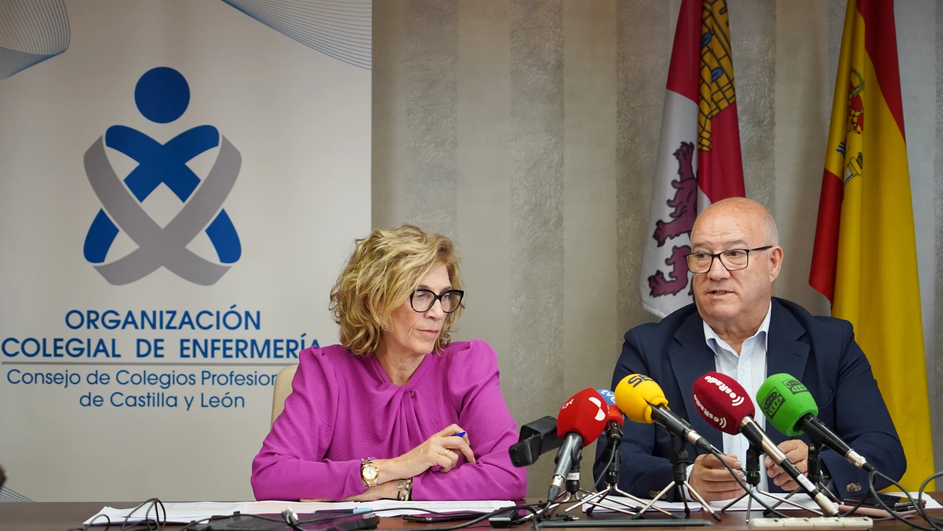 Enrique Ruiz Forner e Isabel Galán presentan el informe sobre la situación actual de la Enfermería