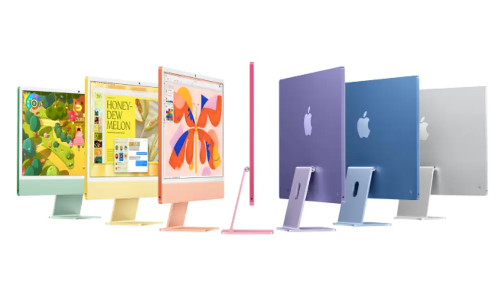Todos los colores del iMac M4.