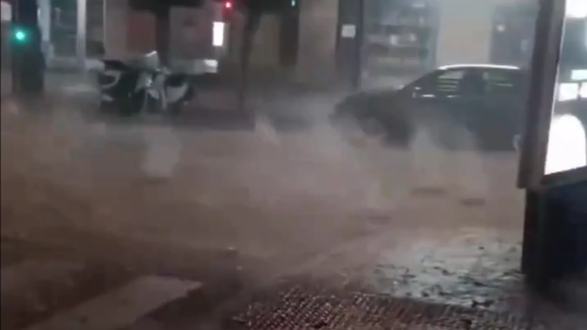 Brutal tormenta de granizo en El Ejido