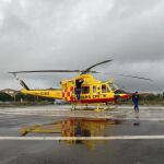 El helicóptero V.990 del Consorcio de Bomberos del grupo de rescate GERA
