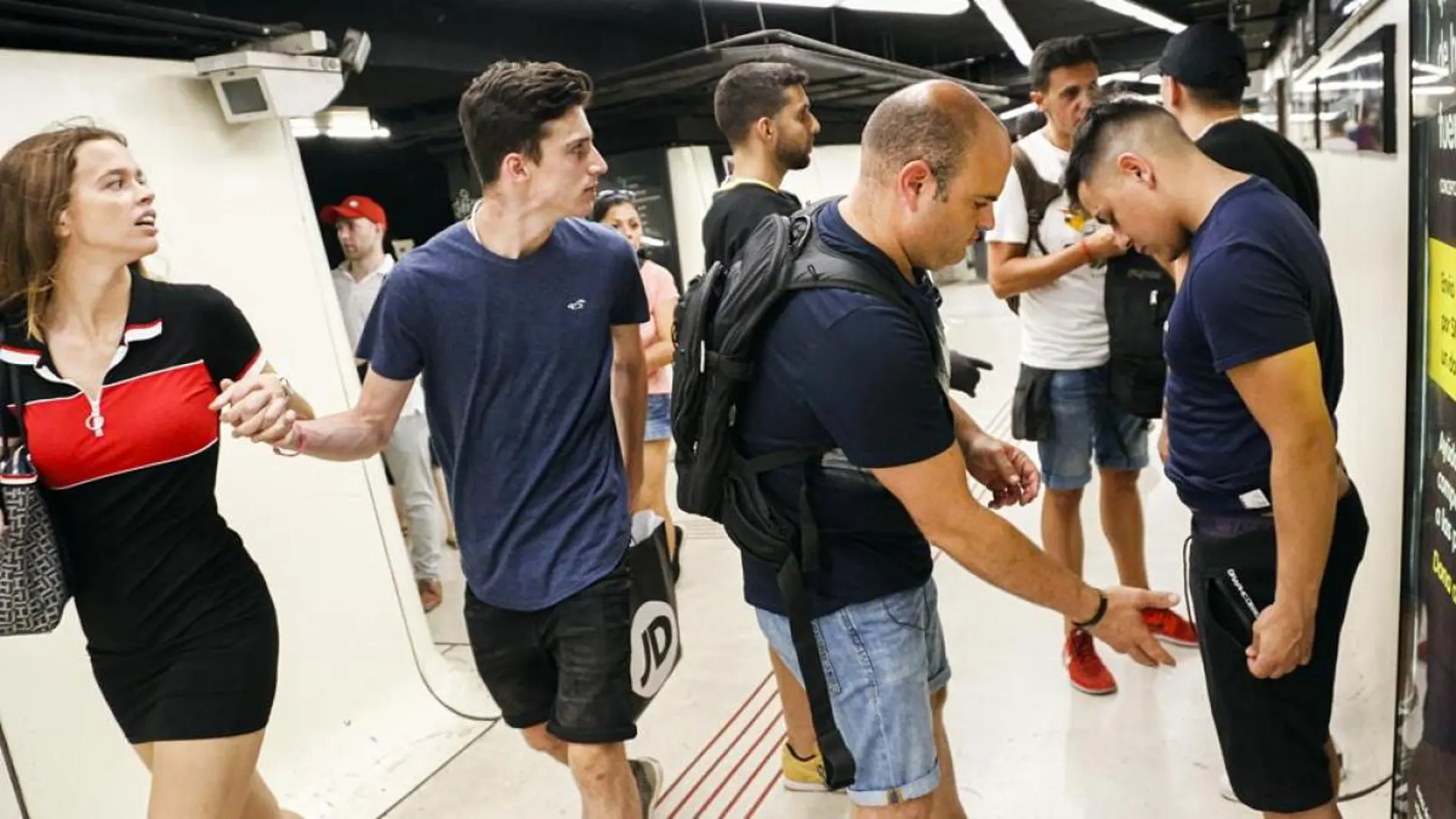 Detención en el Metro de Barcelona
