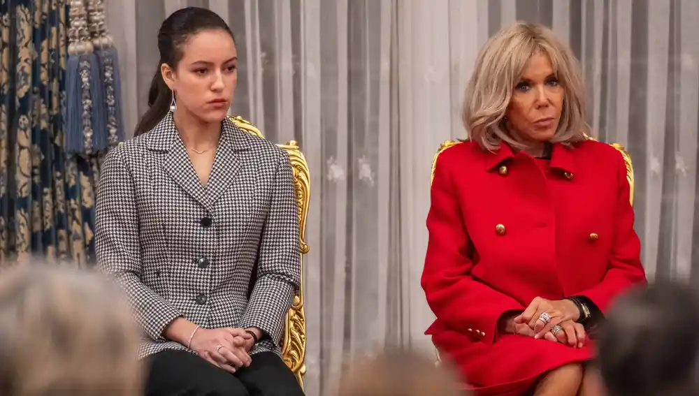 Lalla Kadhija y Brigitte Macron, en Rabat