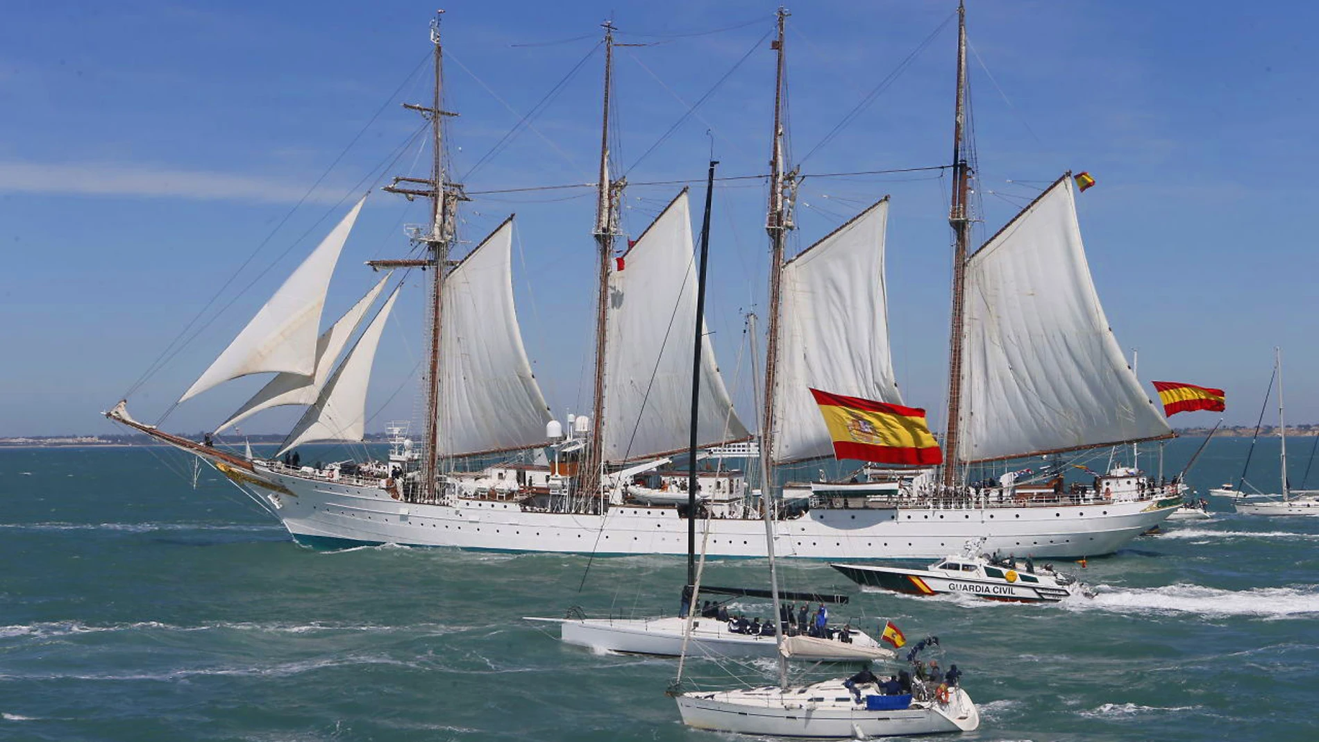 El buque escuela de la Armada Juan Sebastián de Elcano