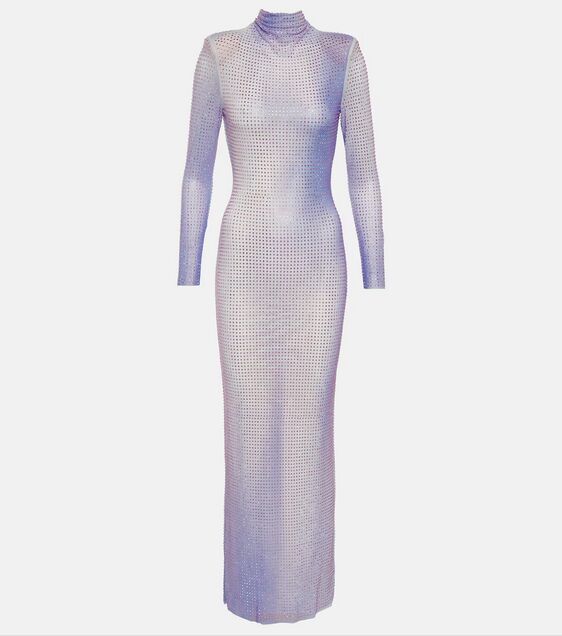 Vestido cristales.