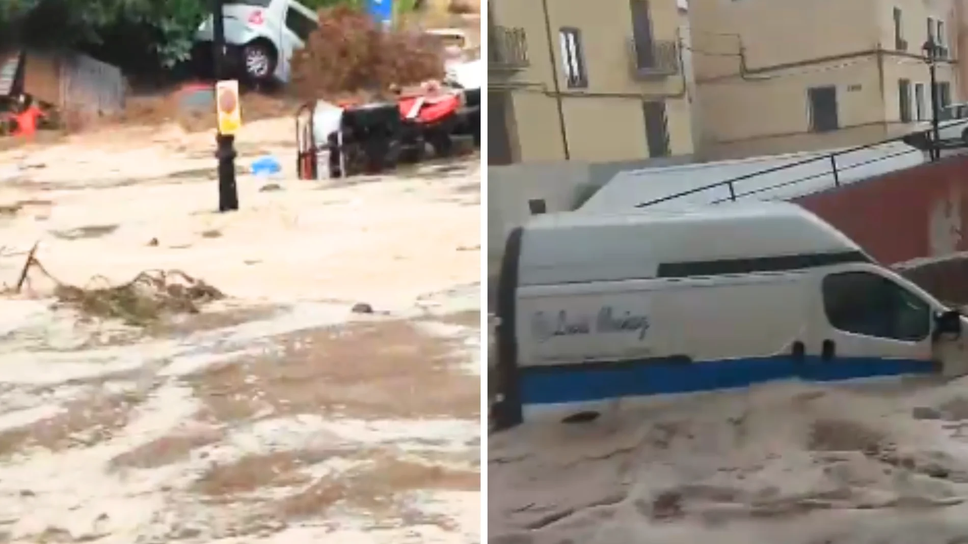 Inundaciones y riadas en Letur (Albacete) a causa de la última DANA