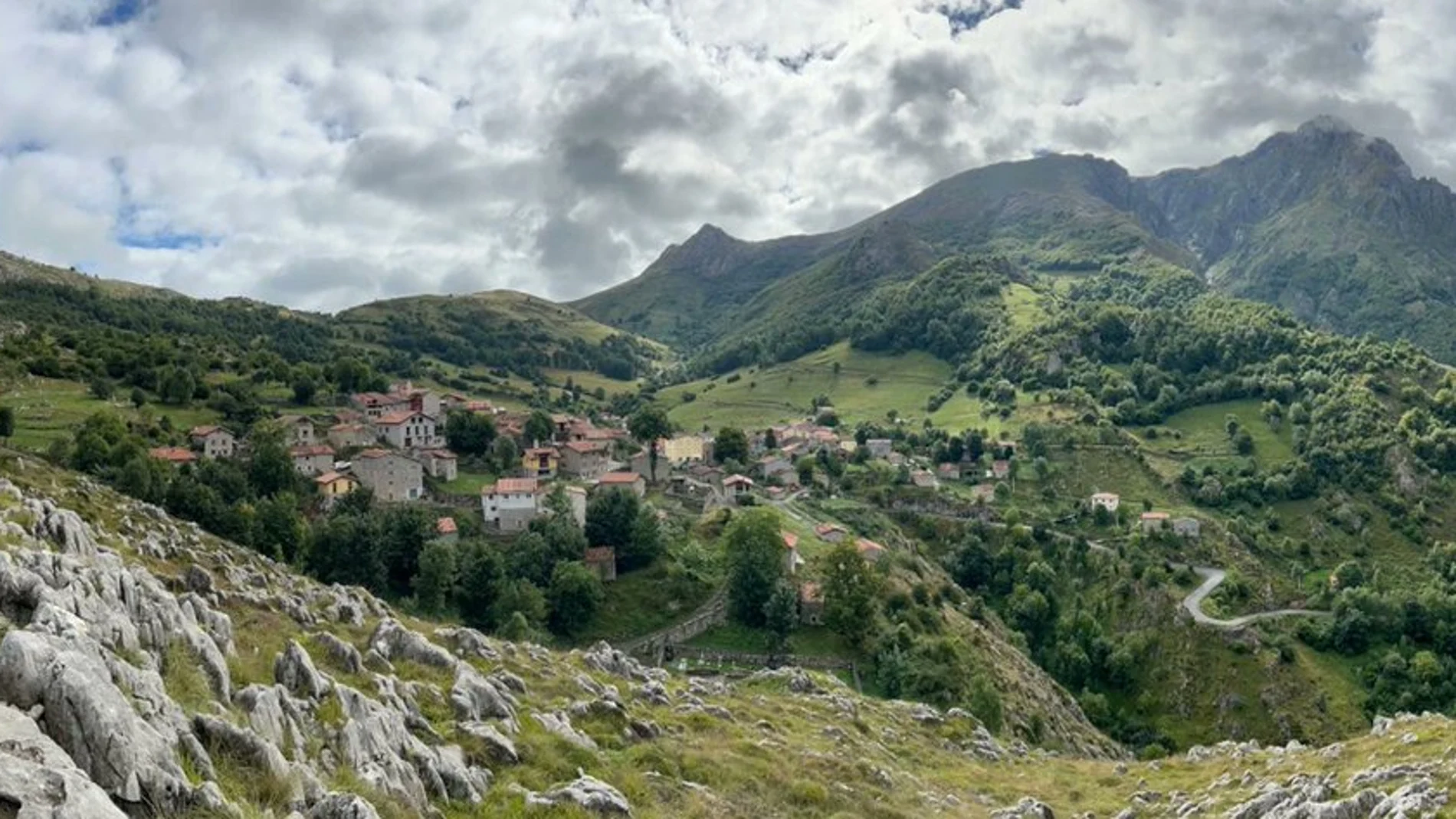 Sotres, uno de los pueblos más turísticos de Asturias.