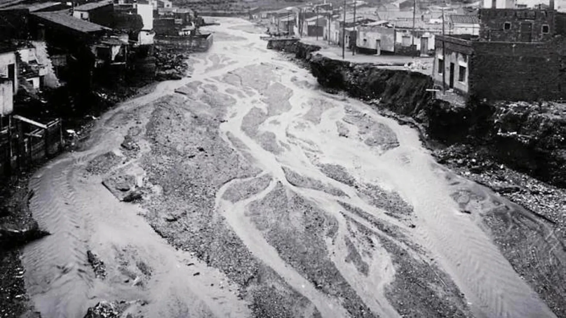 Una imagen de las riadas del Vallès en 1962