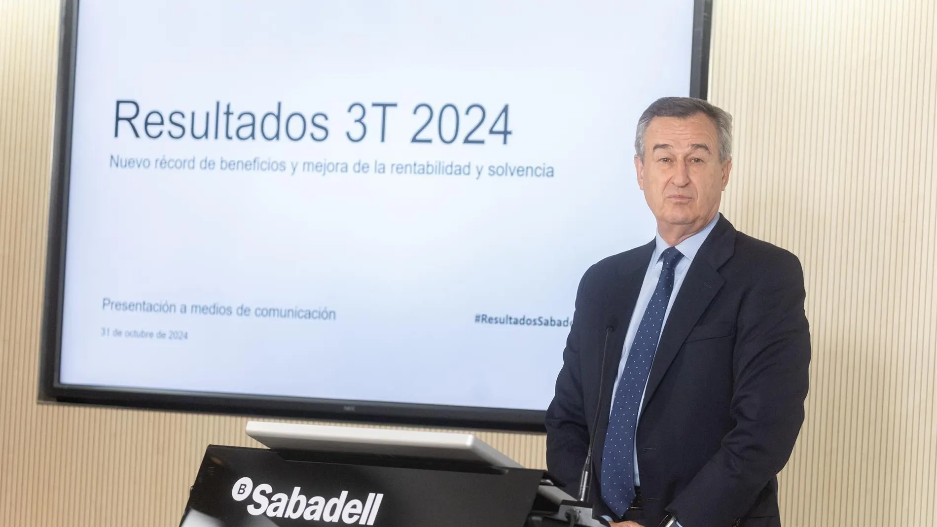 Economia/Finanzas.- González-Bueno: "Nadie debe estar molesto por la reacción de Sabadell, la de BBVA es una OPA hostil"