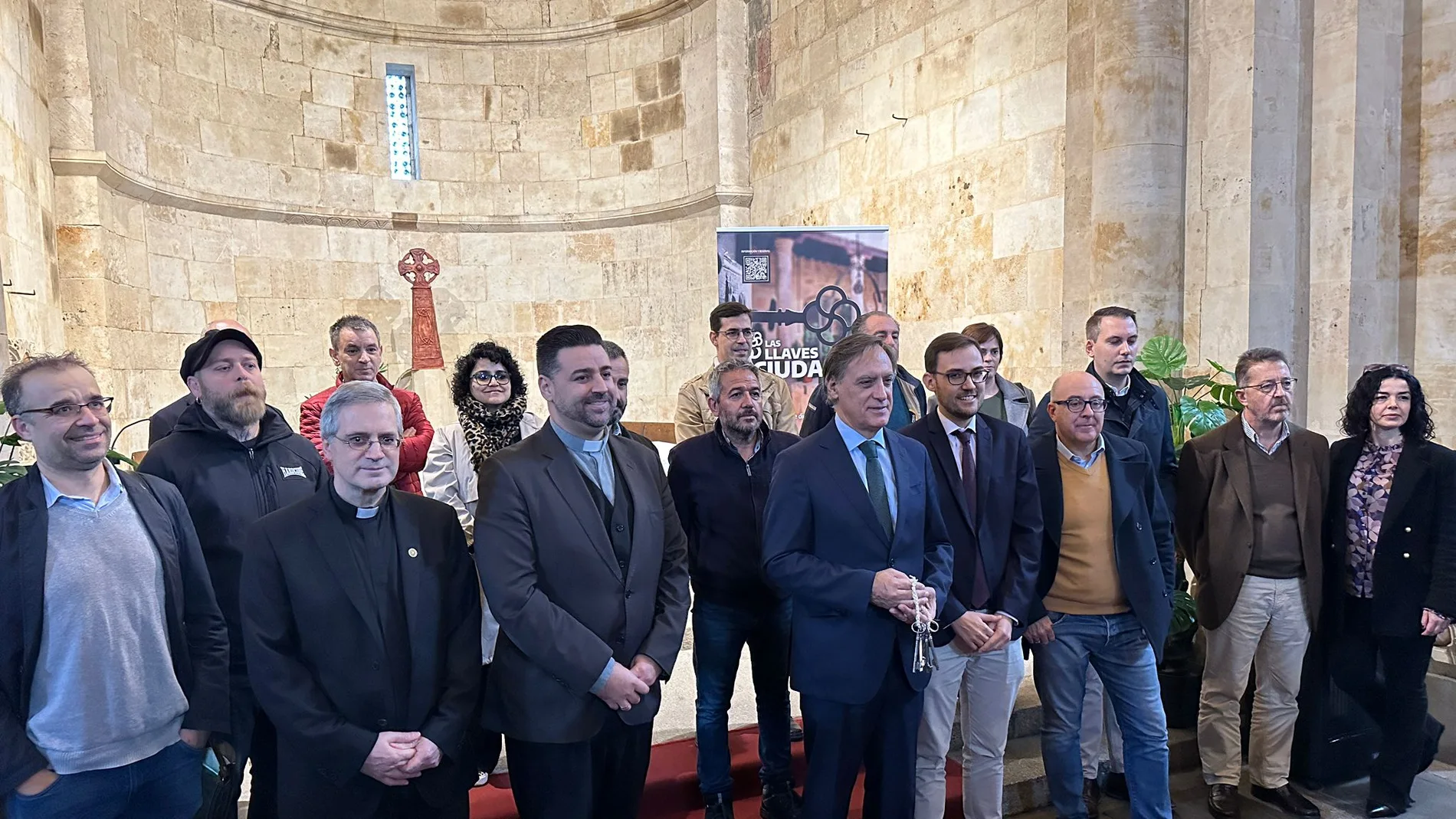 El alcalde de Salamanca, Carlos García Carbayo, presenta el programa turístico "Las llaves de la ciudad"