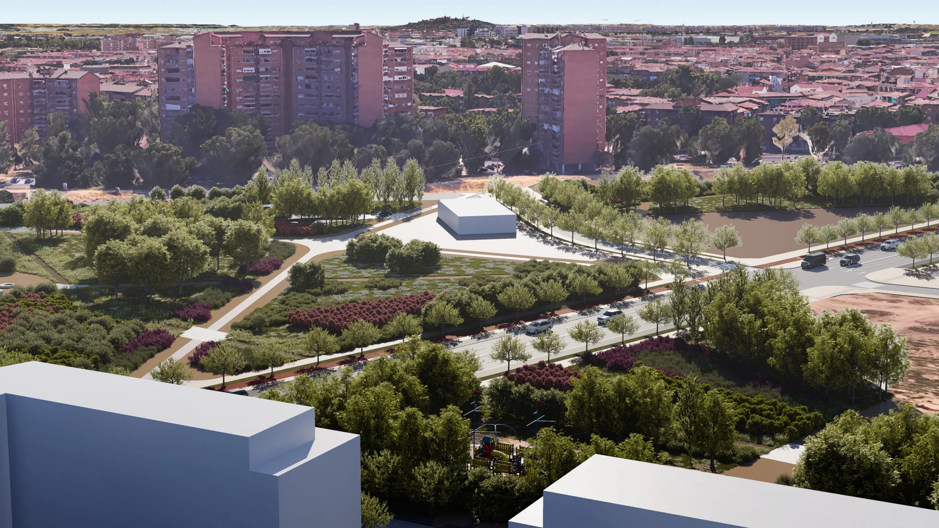 Render del proyecto de urbanización de Arroyo Butarque
